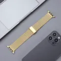 Cinturino per orologio in acciaio inossidabile dorato compatibile con smartwatch maglia - 38/40/41mm / Oro