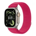 Cinturino in nylon di ricambio compatibile con Apple Watch Ultra, rosa confortevole. - Rosso Rosa