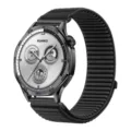 Cinturino di ricambio in nylon intrecciato per smartwatch, cinturino sportivo comodo e resistente. - 22 mm (universale per smartwatch 46/48) / Nero