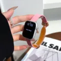 Cinturino in pelle rosa compatibile con Apple Watch, dotato di elegante chiusura magnetica. - 38/40/41/42mm / Oro Rosa Rosa