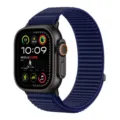 Replacement nylon alpine loop strap for Apple Watch Ultra, durable woven band design. - For Apple Watch Series 1-9/SE (38/40/41mm), S10/S11 (42mm) / Azure Blue