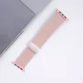 Pink braided nylon magnetic watch band, compatible replacement strap for smart watch. - For Apple Watch Series 1-9/SE (42/44/45/49mm), S10/S11 (46mm) / Pink