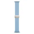 Cinturino per orologio in nylon intrecciato azzurro con fibbia magnetica di ricambio - Blu cielo (fibbia starlight)
