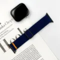 Cinturino per orologio in tessuto di nylon blu con fibbia in metallo, compatibile. Variante. - Compatibile con Apple Watch 1-9/SE: 38/40/41mm - S10/S11: 42mm / Blu scuro