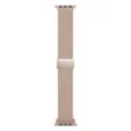 Cinturino di ricambio in nylon magnetico per Apple Watch, elegante cinturino rosa elastico. - Rosa chiaro (fibbia oro rosa)