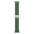 Cinturino per orologio magnetico in nylon intrecciato verde compatibile Apple Watch - Ciano (fibbia starlight)