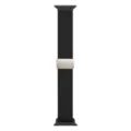 Cinturino per orologio in nylon magnetico nero di ricambio compatibile con Apple Watch, elegante. - Nero (fibbia Starlight)