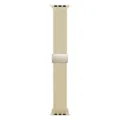 Cinturino per orologio magnetico in nylon starlight, compatibile con Apple Watch, di ricambio - Beige (fibbia Starlight)