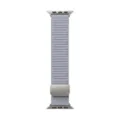 Cinturino per orologio magnetico in silicone grigio compatibile con Apple Watch ricambio - Grigio Nuvola