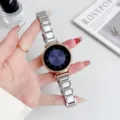 Stainless steel watch strap compatible with Huawei watch, elegant metal bracelet for women. - 14mm / Silver
