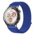 Correa de reloj de nylon azul elastico compatible con smartwatch Huawei GT5 comodo diseno - Azul Klein