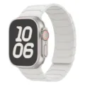 Siliconen magnetische horlogeband vervanging voor smartwatch witte sport polsband accessoire - Antiek Wit