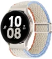 Cinturino di ricambio in nylon tessuto con chiusura magnetica e cassa smartwatch, colore. - 24# Bianco latte a strisce