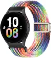 Cinturino per orologio in nylon intrecciato colorato con chiusura magnetica, compatibile. - 11 Nuovo arcobaleno radioso