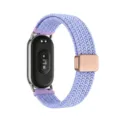 Replacement braided nylon magnetic strap for smart fitness band, purple band with gold clasp. - For Redmi Watch 4/5/6 / Mist Purple