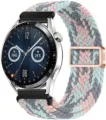 Cinturino per orologio in nylon intrecciato con fibbia magnetica, cinturino elastico. - 27# Grigio rosa blu