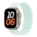 Siliconen magnetische horlogeband voor Apple Watch Ultra vervanging sportarmband groen - Muntgroen