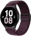 Cinturino per orologio in nylon intrecciato viola scuro compatibile con modelli smartwatch. - 31# Ciliegia scura