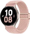 Cinturino per orologio in nylon intrecciato rosa con fibbia magnetica in metallo ricambio - 17 Sabbia rosa (fibbia oro rosa)
