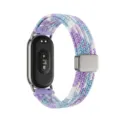 Replacement nylon braided magnetic strap for smart fitness band, elastic comfortable band. - Violet