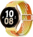 Cinturino magnetico elastico in nylon intrecciato compatibile smartwatch, design colorato. - 19_Arancione