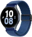 Cinturino di ricambio per smartwatch in nylon intrecciato blu con fibbia magnetica quotidiano. - 10_Blu abisso