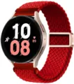 Cinturino per orologio in nylon intrecciato rosso con fibbia magnetica in metallo. - 35# Rosso Capodanno (fibbia oro rosa)