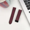 Cinturino per smartwatch magnetico in silicone rosso vino compatibile Huawei Samsung - 14mm / Rosso vino [opaco]