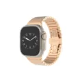 Cinturino per orologio in acciaio inossidabile oro rosa compatibile con smartwatch, elegante. - Compatibile con Apple Watch 1-9/SE: 42/44/45/49mm - S10/S11: 46mm / Oro