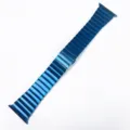 Cinturino di ricambio per orologio in metallo blu maglia compatibile smartwatch stile - Compatibile con Apple Watch 1-9/SE: 42/44/45/49mm - S10/S11: 46mm / Blu