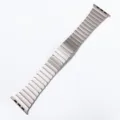 Stainless steel metal link watch band replacement compatible with smart watch series accessory. - Starlight