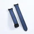 Blaues Silikon Magnet Uhrenarmband Ersatz kompatibel mit Smartwatch Bändern mattes Design. - Mitternachtsblau