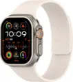 Correa de reloj de silicona magnética con textura lichi compatible con Apple Watch Ultra. - Luz Estelar