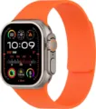 Correa de reloj magnetica de silicona naranja variante compatible con accesorios Apple Watch - Naranja