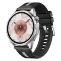 Cinturino per orologio in silicone tessuto compatibile per Huawei Watch, 46mm sport traspirante. - Larghezza cinturino: 22 mm (universale per smartwatch 46/48) / Nero