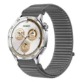 Correa de reemplazo de nailon tejido elastico para reloj inteligente Huawei GT5 patron - Gris oscuro