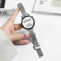 Cinturino per orologio in maglia di acciaio inossidabile da donna, elegante cinturino metallico. - 14mm / Argento