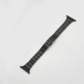 Schwarzes Edelstahl Ersatzgliederarmband kompatibel mit Apple Watch Uhrenarmband. - Kompatibel mit Apple Watch 1-9/SE: 42/44/45/49mm - S10/S11: 46mm / Schwarz