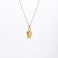 Edelstahl Gold Seekröte Anhänger Halskette Tier Stil Kette Schmuck Geschenk Damen - Gold