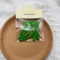 Green snap hair clips set, 5 pieces cute minimalist metal hair accessories for women and girls. - 5 Pieces/Pack / Green