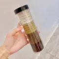 Set di elastici per capelli senza cucitura sfumati, elastici ad alta elasticità in scatola. - 1 Lattina 20 Pezzi / Marrone Caffè