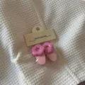 Simpatici fermagli per capelli a fiore rosa, set da 2, forcine becco d'anatra macaron per ragazze. - Rosa Paio