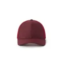 Burgundy trucker style baseball cap with breathable mesh back and slightly curved brim - L(58-60cm) / Burgundy