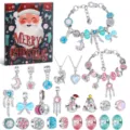 Calendario conto alla rovescia di Natale scatola cieca braccialetti e collane DIY - Stile PDLF8