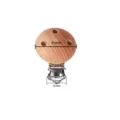 Pinza redonda para chupete de madera de haya de 35mm con 3 agujeros y dimensiones - Redondo 3-Agujeros / 35mm Clip Estrecho