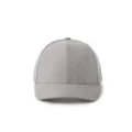 Gorra de béisbol de malla gris transpirable premium con visera microcurvada exterior - L(58-60cm) / Gris claro