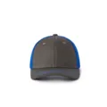 Gorra trucker de malla estilo Richardson 112 bicolor gris y azul de alta calidad unisex - L(58-60cm) / Gris Oscuro y Azul