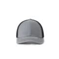 Gorra clásica de camionero ajustable con panel frontal gris y malla trasera negra - L(58-60cm) / Mezcla Gris Negro