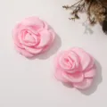 Fleur de camélia en tissu rose DIY accessoires cheveux collier vêtements décoration gros - Pince étoile rose cartoon (My Melody)