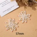 Fiori di perle fai da te accessori per scarpe fatti a mano perline decorative 57mm - N. 12 Accessorio Floreale Perla Artificiale